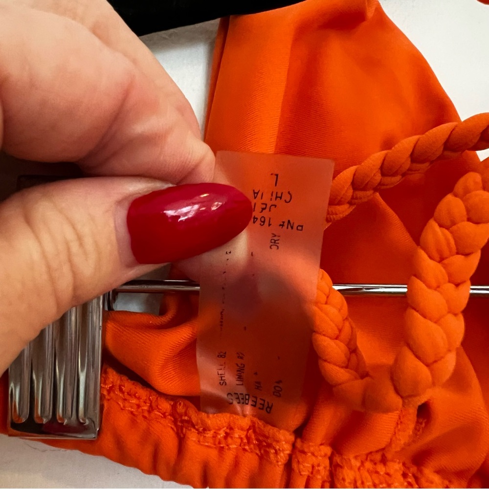 Vibrant Orange Bikini Top L - Picture 3 of 4